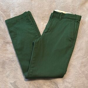 NWOT Boys Crewcuts Green Slim Fit Chinos Size 12
